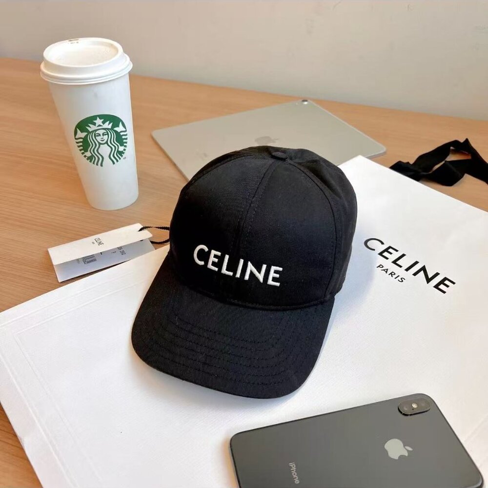 NWT Authentic CELINE BASEBALL CAP IN COTTON - Picture 2 of 5